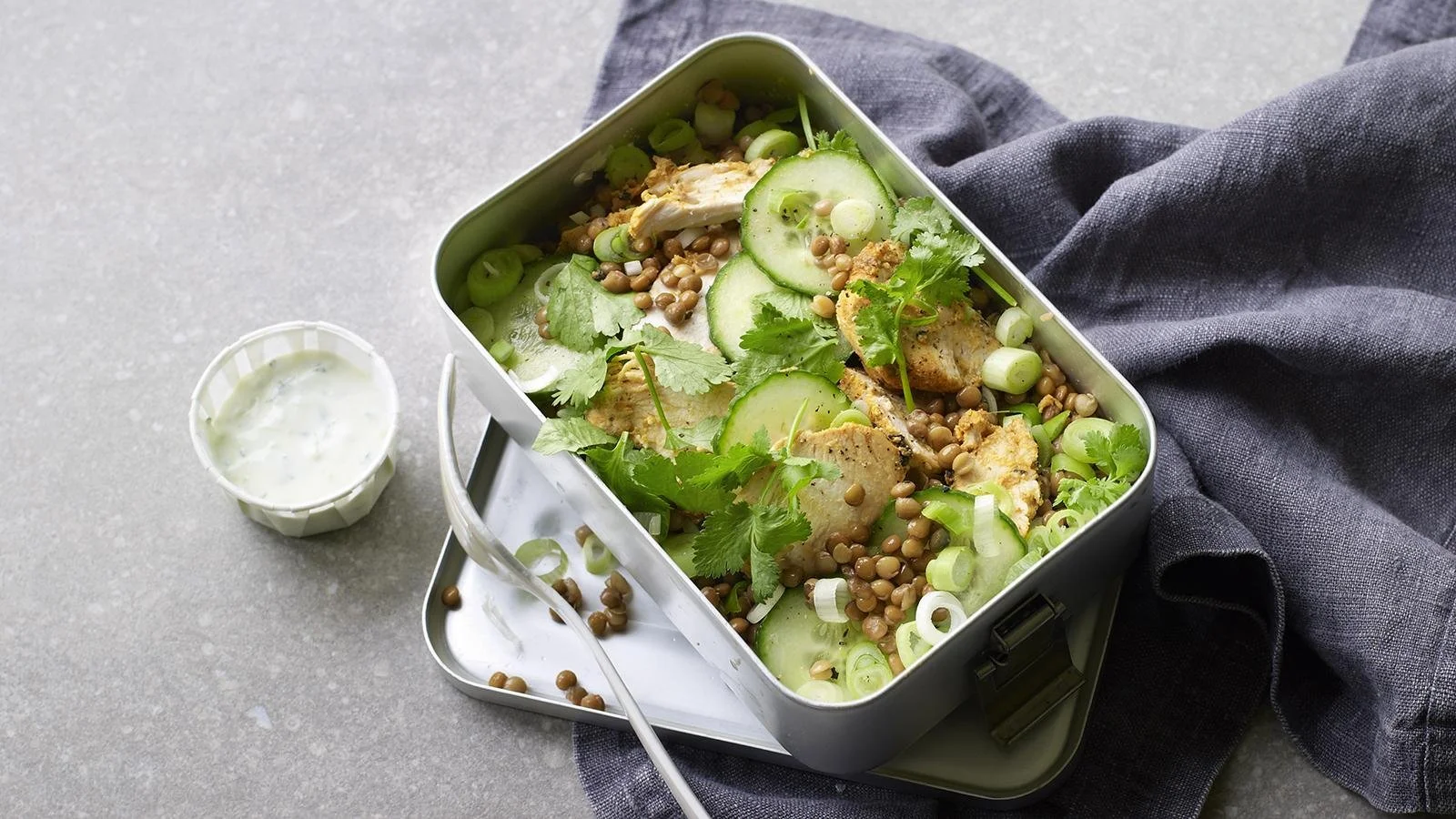 A colorful Chicken Tikka Salad with marinated chicken and fresh vegetables.