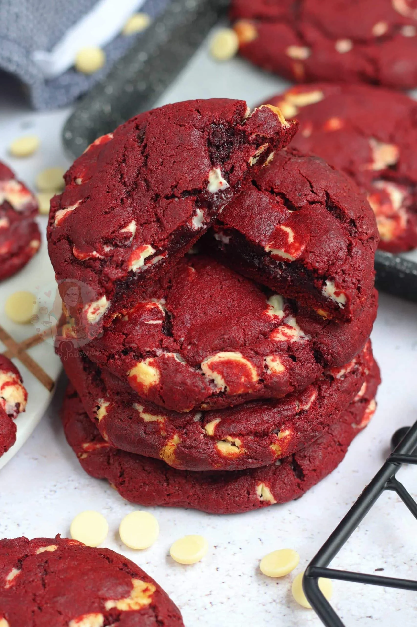An assortment of freshly baked cookies with different flavors and textures.