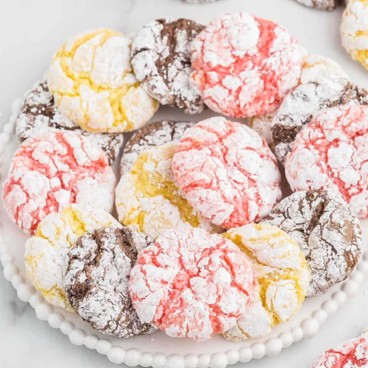 Deliciously soft and fluffy Cool Whip Cookies on a plate