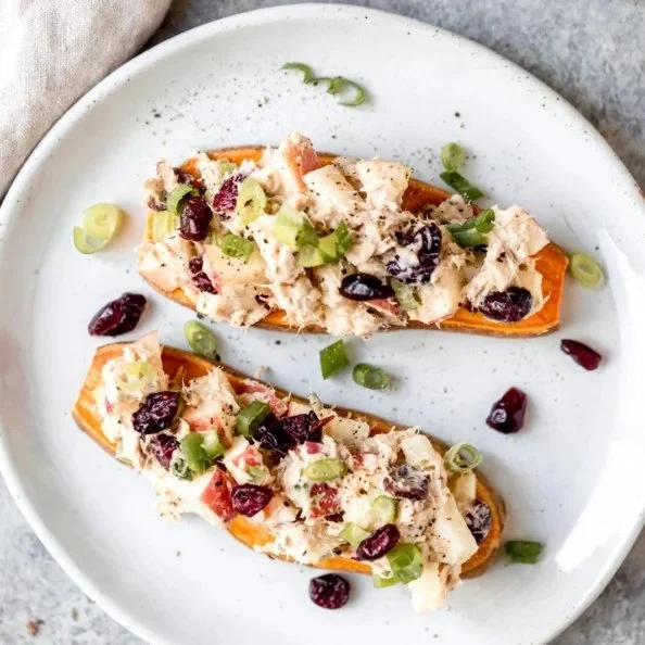 Honey Mustard Apple Tuna Salad with fresh ingredients and vibrant colors