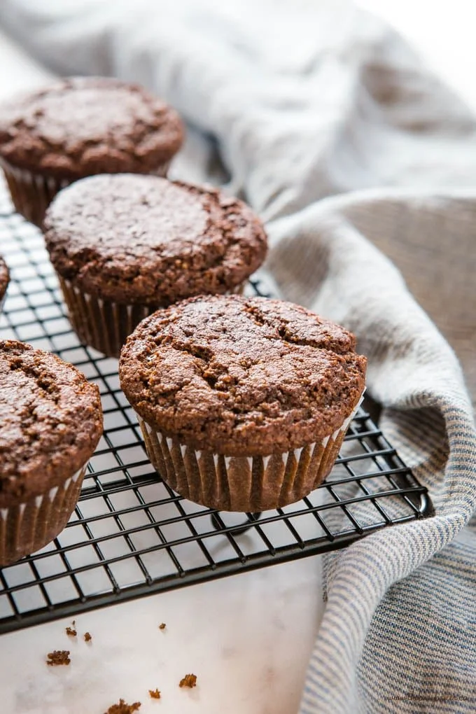 Delicious keto chocolate muffins made with low-carb ingredients