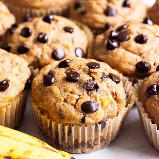 Delicious homemade muffins on a cooling rack