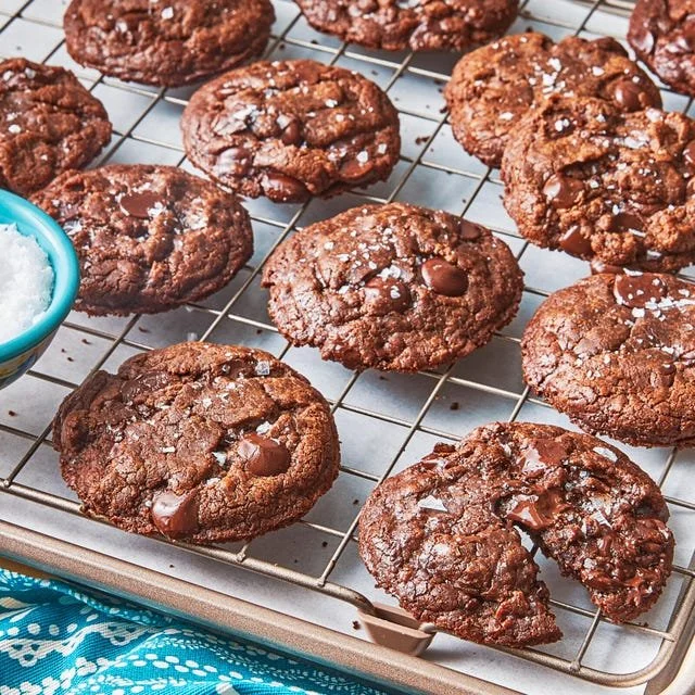 Delicious homemade Nutella cookies fresh out of the oven