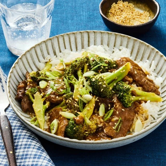 Delicious slow cooker beef and broccoli dish served in a bowl