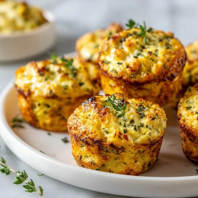 Baked cottage cheese egg muffins with colorful vegetables in a muffin tray