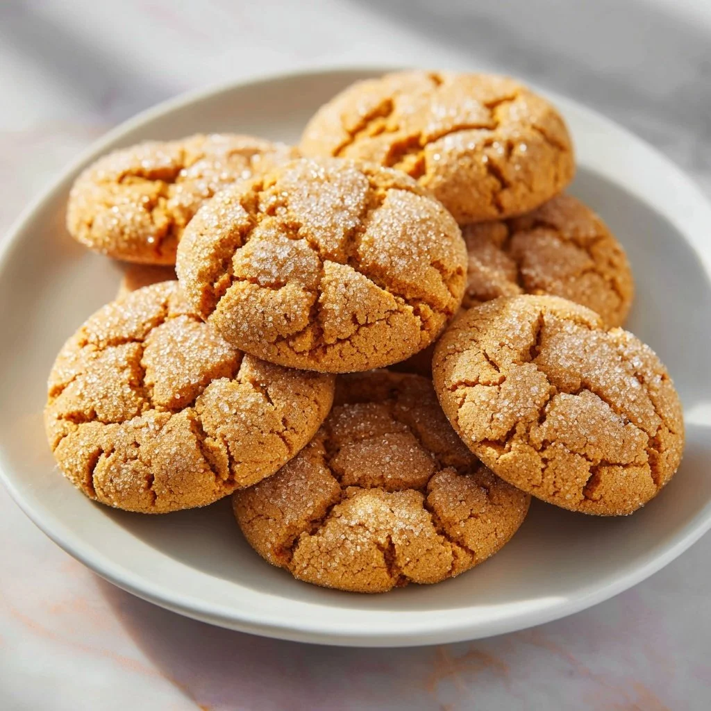 Freshly baked spice cookies with aromatic spices and a golden brown finish.