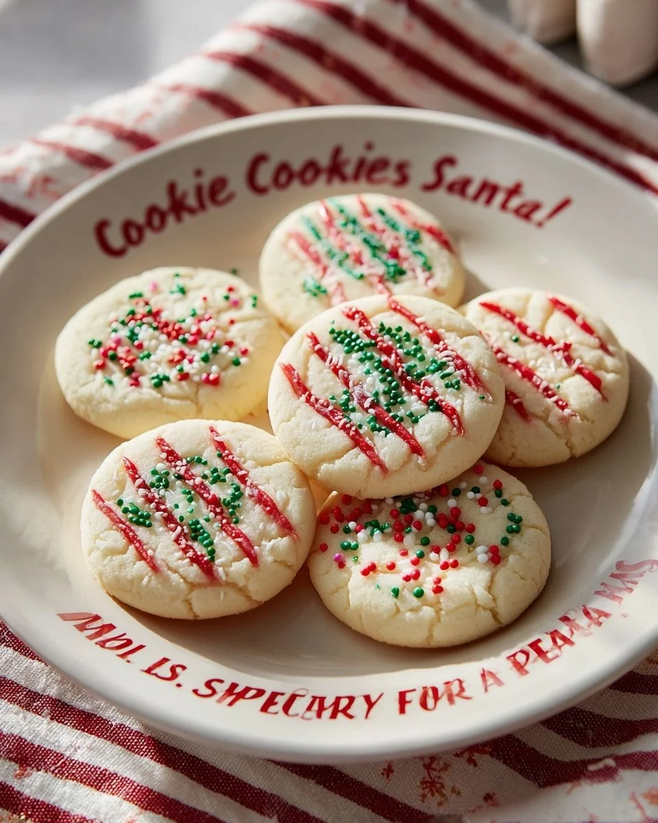 Delicious whipped shortbread cookies arranged on a plate, ready to enjoy.